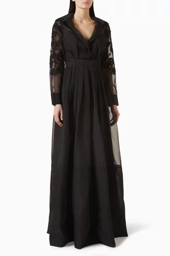 Marsilo Elbise Embellished Gown in Organza