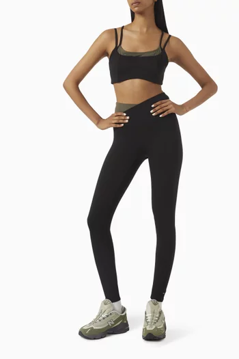 Distortion Sports Bra in Stretch-nylon