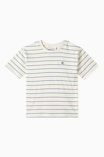 Striped T-shirt in Cotton
