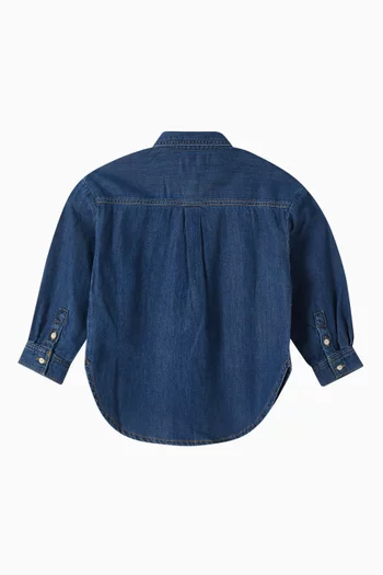 Oversized Shirt in Lyocell Denim