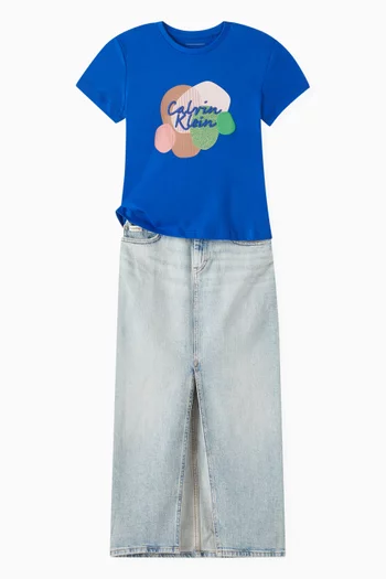 Graphic Logo T-Shirt in Cotton
