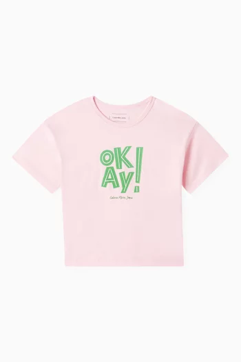 Graphic Print T-Shirt in Cotton