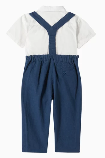 طقم قميص كلاسيكي وأوفرول