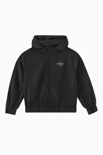 Logo Hooded Windbreaker