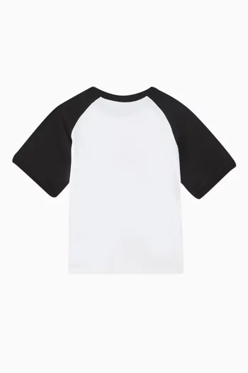 Colour-block T-shirt in Cotton