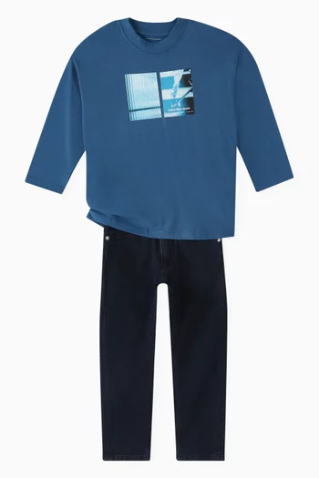 Graphic-print T-shirt in Jersey