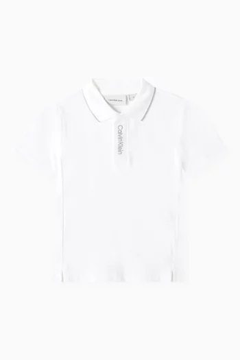 Logo Polo T-Shirt in Cotton