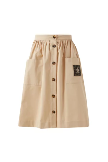 Logo Skirt in Cotton