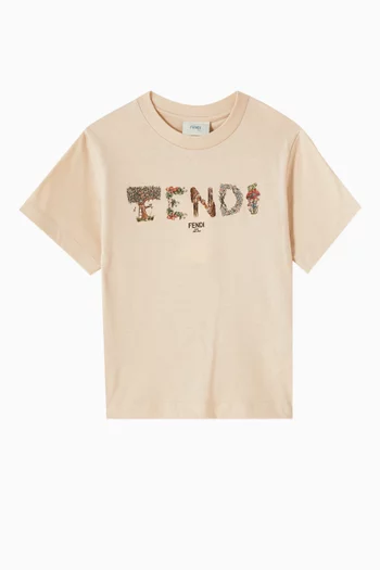 Logo-print T-shirt in Cotton