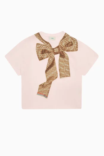 FF Bow T-shirt in Cotton