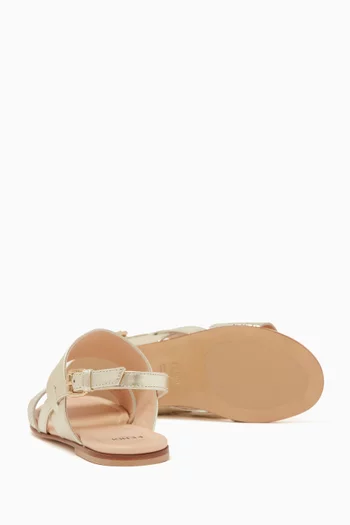 Logo Buckle Sandals