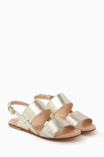 Logo Buckle Sandals