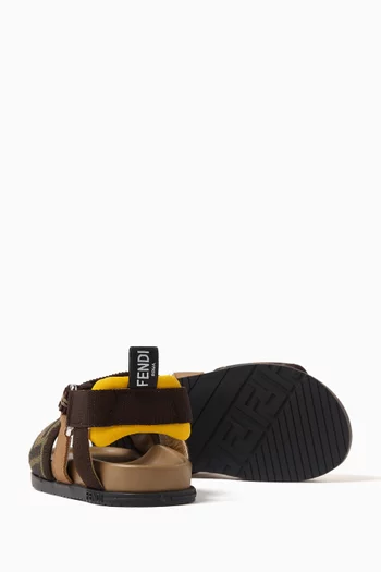 FF Jacquard Sandals in Jacquard