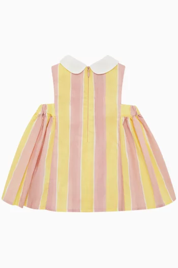 Striped A-line Dress
