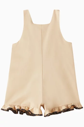 Bib Flounce Romper