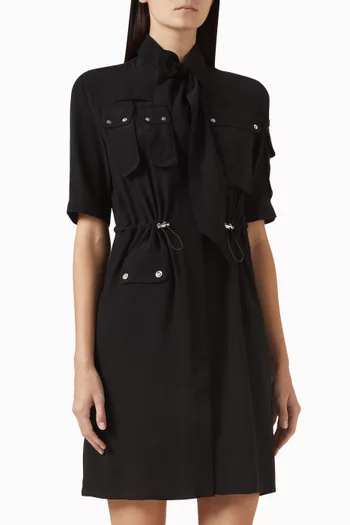 Mini Shirt Dress in Silk