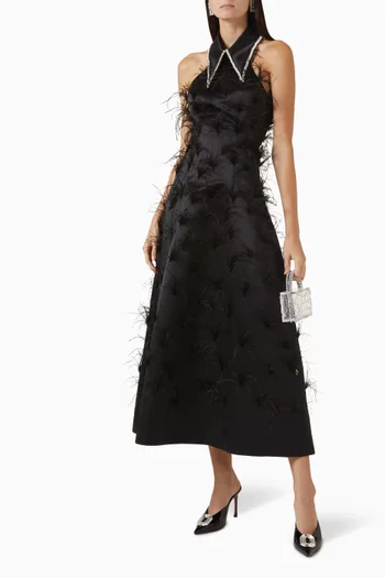 Grace Midi Dress in Satin