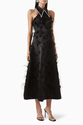 Grace Midi Dress in Satin