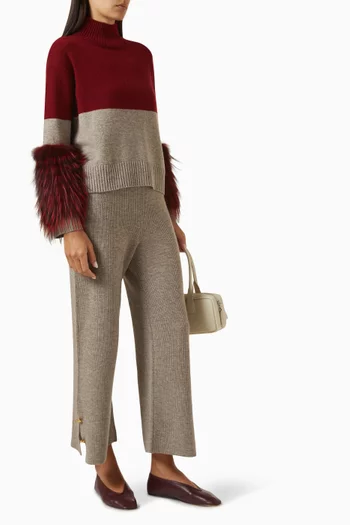 Half-half Cuff Sweater