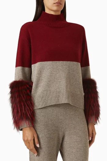Half-half Cuff Sweater