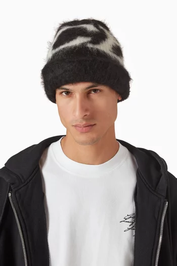 CB Logo Beanie in Alpaca Knit