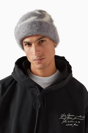 CB Logo Beanie in Alpaca Knit