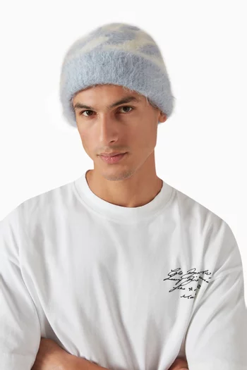 CB Logo Beanie in Alpaca Knit