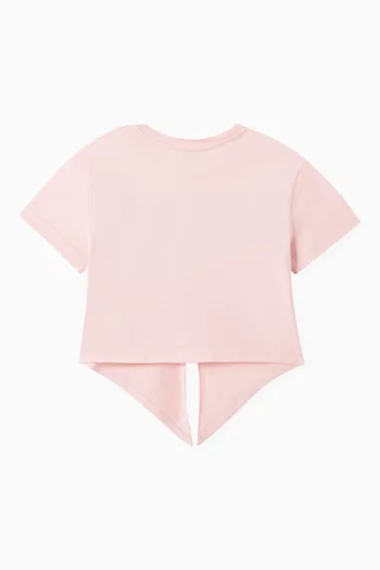 Knotted T-shirt in Cotton