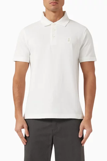 B-shield Polo Shirt in Cotton