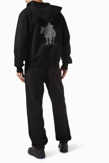 B-shield Zip Hoodie in Cotton