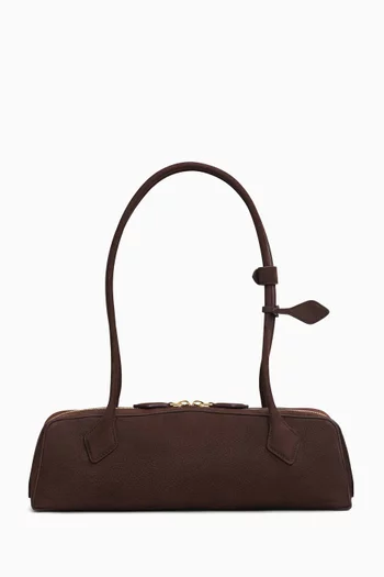 Medium Le Teckel Shoulder Bag in Suede