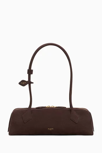 Medium Le Teckel Shoulder Bag in Suede