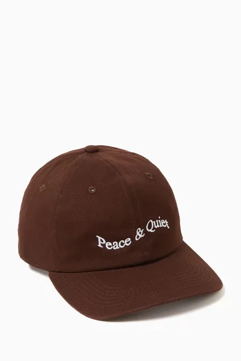 Wordmark Logo-embroidered Dad Hat in Cotton