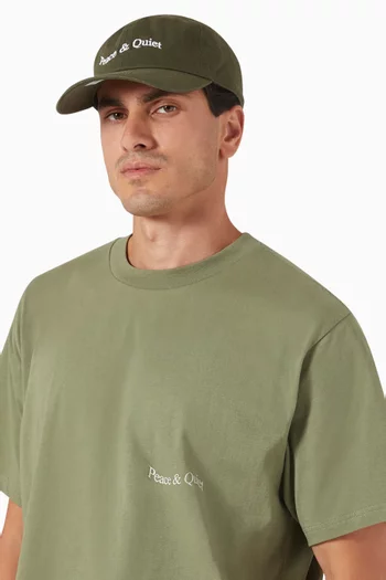 Wordmark Logo-embroidered Dad Hat in Cotton