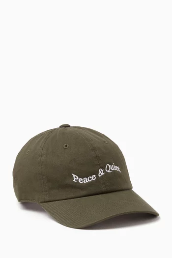 Wordmark Logo-embroidered Dad Hat in Cotton