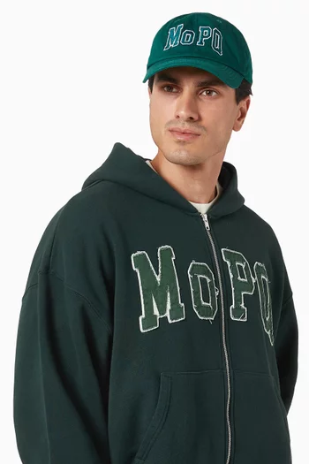 University Logo-embroidered Dad Hat in Cotton