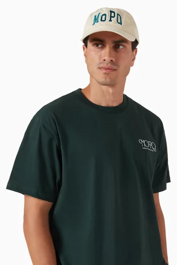 University Logo-embroidered Dad Hat in Cotton