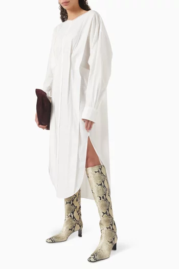 Wexley Midi Dress in Cotton Poplin