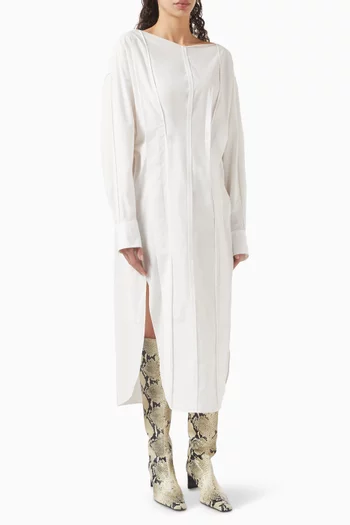Wexley Midi Dress in Cotton Poplin