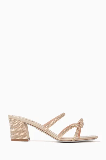 Caterina 60 Bow Crystal-embellished Sandals
