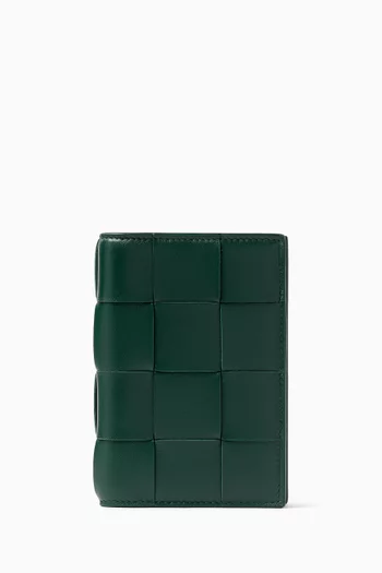 Cassette Passport Case in Leather