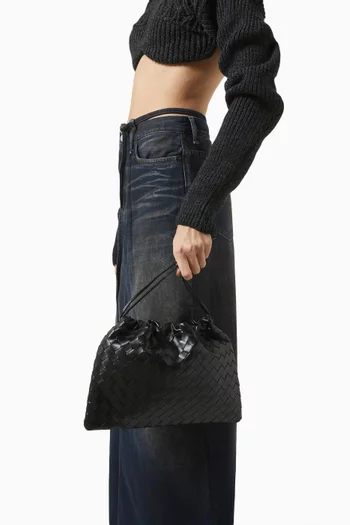 Medium Dustbag in Intrecciato Leather