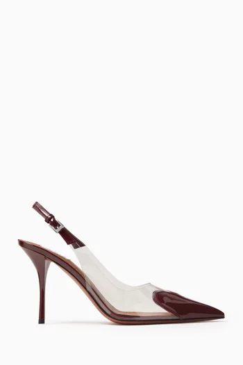 Le Cœur 90 Slingback Pumps in Patent Calfskin