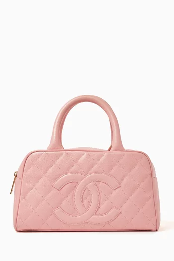 2000s Small Bowling Bag in Caviar Leather