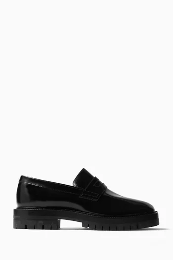 Tabi Penny Loafers in Leather