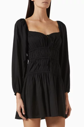 Rella Mini Dress in Cotton-voile