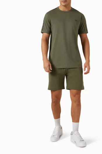 Contrast Tape Ringer T-shirt in Cotton