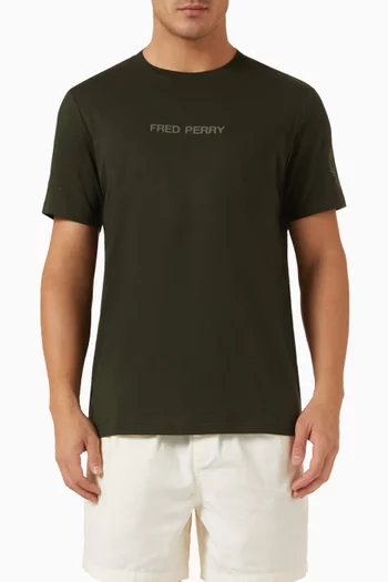 Double Branded Graphic T-shirt in Cotton