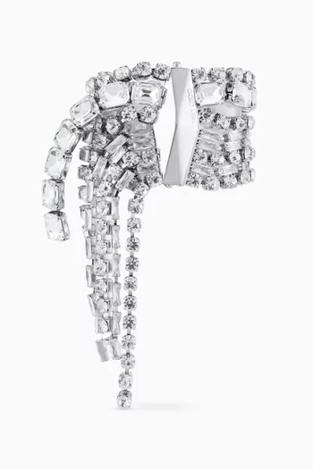 Zandra Crystal Bracelet in Silver-tone Steel