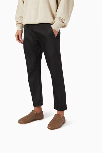 حذاء مفتوح سنداي مبطن جلد مجدول